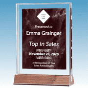 Sales Goal Marble Ruby Acrylic Award