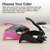 Pink and black desk embosser color options