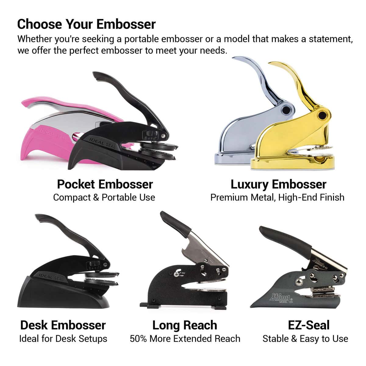 Types of Embossers