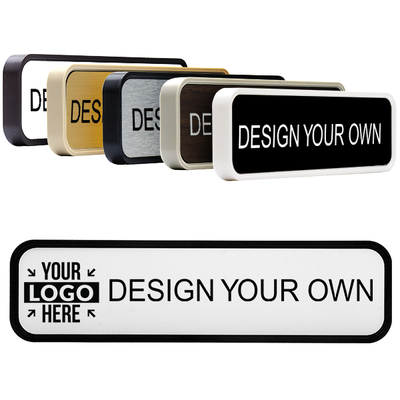 Rounded Engraved Wall Sign 2" x 8" 