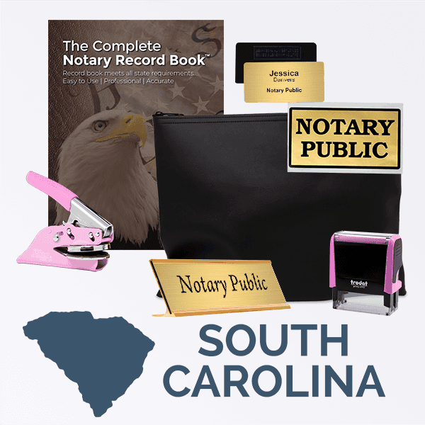South Carolina Pink Deluxe Notary Kit