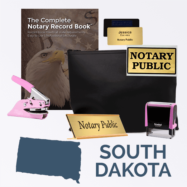 South Dakota Pink Deluxe Notary Kit