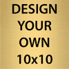 Square Engraved Heavy Brass Signs 10" x 10"