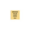 Square Engraved Heavy Brass Signs 2" x 2"