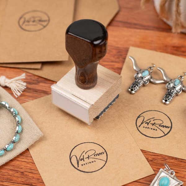 Traditional 1" x 1" Hand Stamp