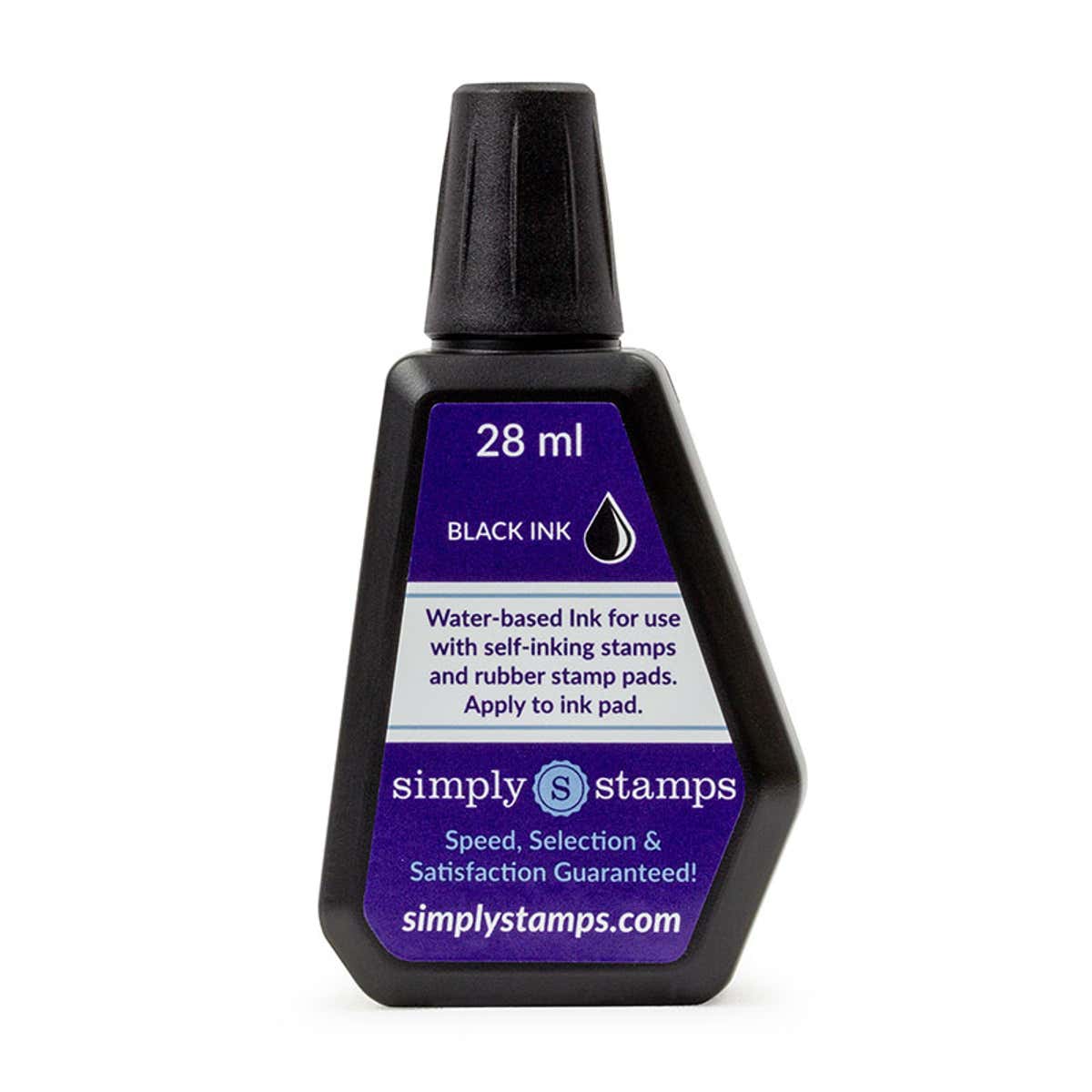 Rear view of the Trodat (Ideal) Ink 1 oz (6cc) bottle
