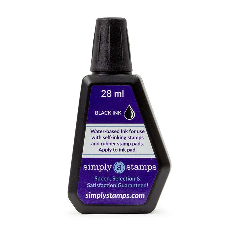 Rear view of the Trodat (Ideal) Ink 1 oz (6cc) bottle