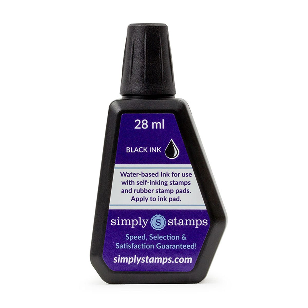 Rear view of the Trodat (Ideal) Ink 1 oz (6cc) bottle