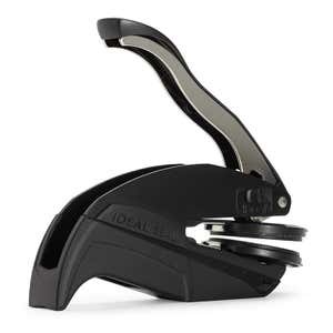 A rear angled look at the Pocket Seal by Trodat, the first among our selection of embossers