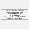 Missouri Notary Rectangle Impression on paper