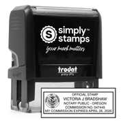 Oregon Rectangle Notary Seal