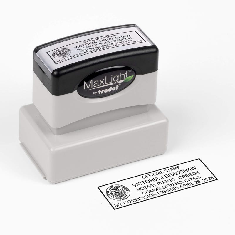 Oregon Notary Pre inked stamp 