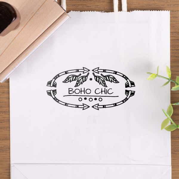Traditional 1 1/2" x 3" Hand Stamp