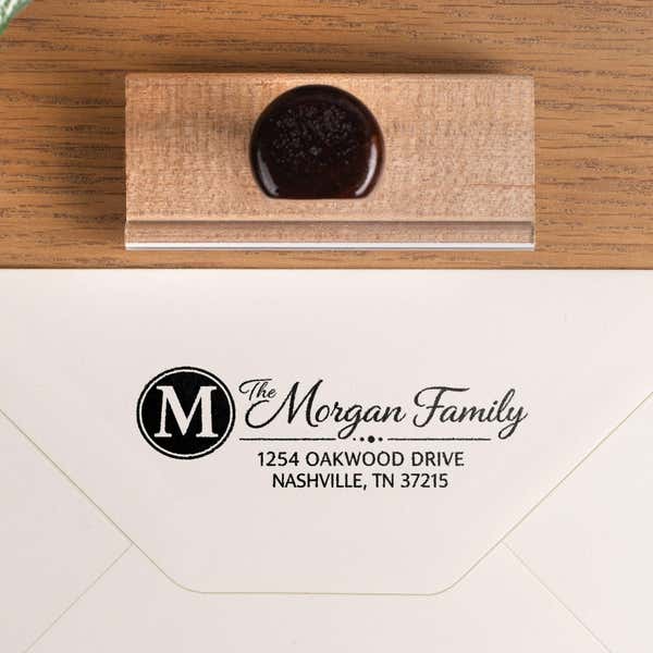 Traditional 1" x 3" Hand Stamp