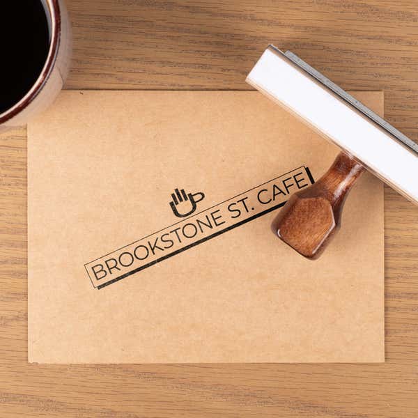 Traditional 1" x 4" Hand Stamp