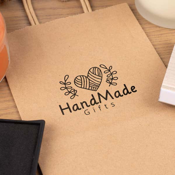 Traditional 2 1/2" x 4" Hand Stamp