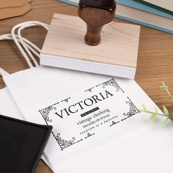 Traditional 3" x 4" Hand Stamp