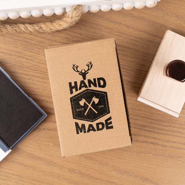 Traditional 3" x 2" Hand Stamp