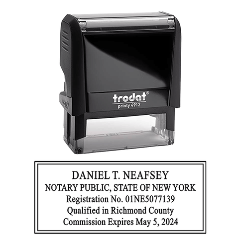 New York Rectangle Notary Stamp