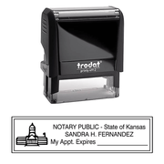 Kansas Notary Rectangle Seal