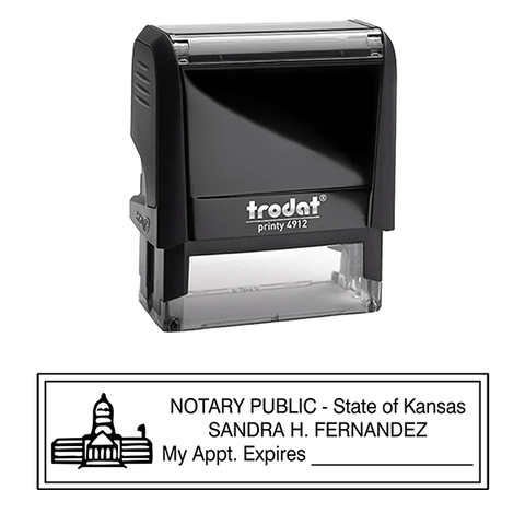 Kansas Notary Rectangle Seal