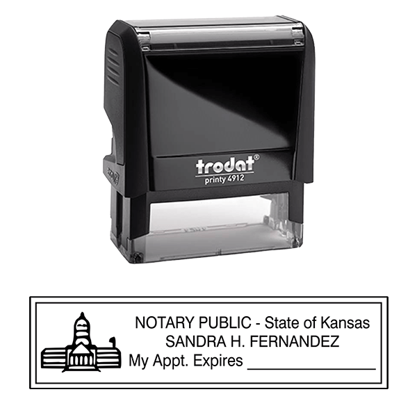 Kansas Notary Rectangle Seal