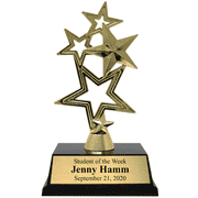 5-Star Student Gold Award Trophy