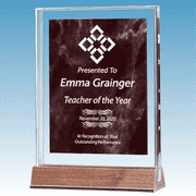Teacher Marble Ruby Acrylic Award