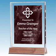 Teacher Marble Ruby Acrylic Award