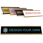 Traditional Full Color 2" x 10" Desk Nameplate