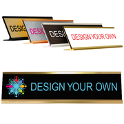 Design Your Own 2" x 8" Full Color Desk Nameplate