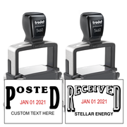 Trodat Professional Posted/Received Date Stamps