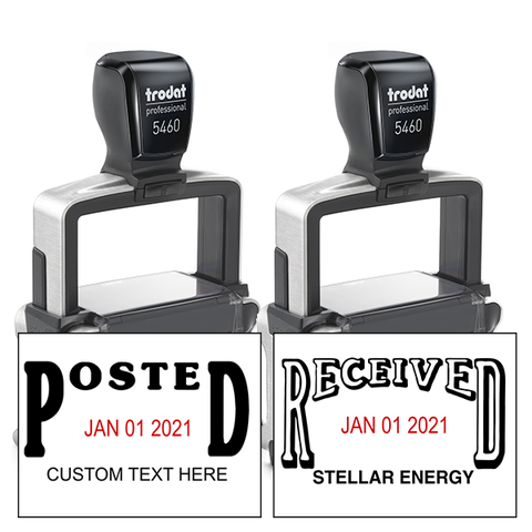 Trodat Professional Posted/Received Date Stamps