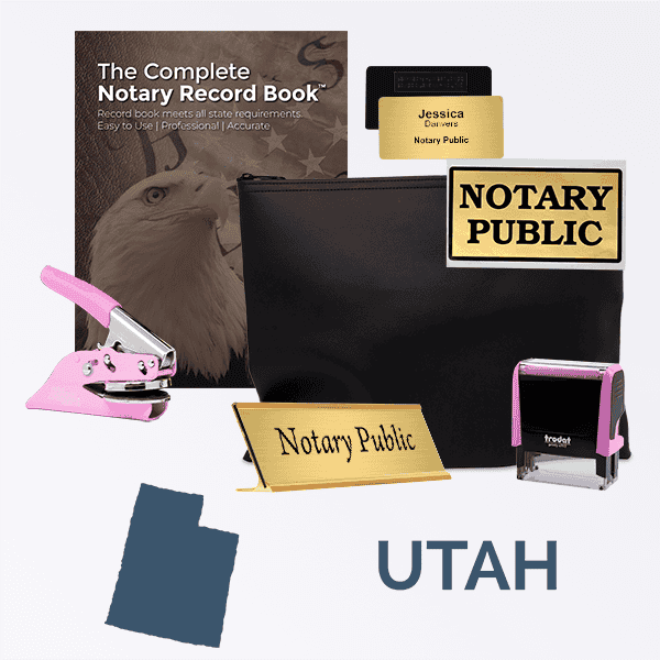 Utah Pink Deluxe Notary Kit