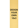 Vertical Engraved Heavy Brass Signs 10" x 3"