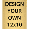Vertical Engraved Heavy Brass Signs 12" x 10"