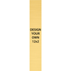 Vertical Engraved Heavy Brass Signs 12" x 2"