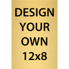 Vertical Engraved Heavy Brass Signs 12" x 8"