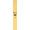 Vertical Engraved Heavy Brass Signs 14" x 2"