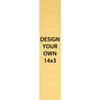 Vertical Engraved Heavy Brass Signs 14" x 3"