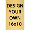 Vertical Engraved Heavy Brass Signs 16" x 10"