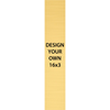 Vertical Engraved Heavy Brass Signs 16" x 3"