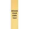 Vertical Engraved Heavy Brass Signs 16" x 4"