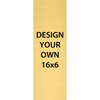 Vertical Engraved Heavy Brass Signs 16" x 6"