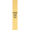 Vertical Engraved Heavy Brass Signs 18" x 3"