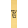 Vertical Engraved Heavy Brass Signs 18" x 4"