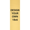 Vertical Engraved Heavy Brass Signs 18" x 6"