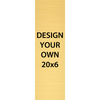 Vertical Engraved Heavy Brass Signs 20" x 6"