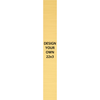 Vertical Engraved Heavy Brass Signs 22" x 3"