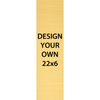 Vertical Engraved Heavy Brass Signs 22" x 6"